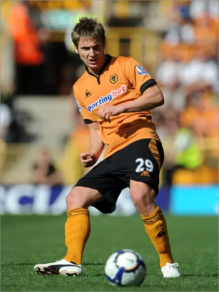 Determined Kevin Doyle: Wolverhampton Wanderers vs Fulham in Barclays Premier League Soccer