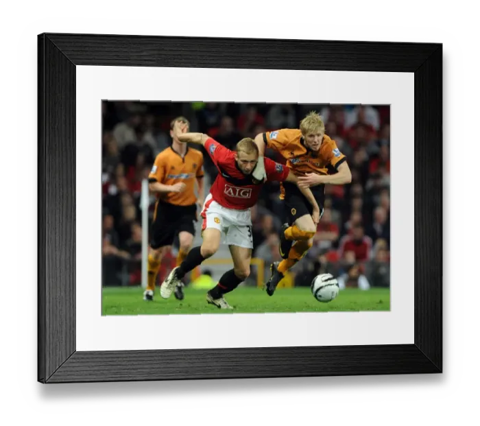 Framed Print : Carling Cup Showdown: Keogh vs. De Laet - Manchester United vs. Wolverhampton Wanderers Framed Print : Carling Cup Showdown: Keogh vs. De Laet - Manchester United vs. Wolverhampton Wanderers