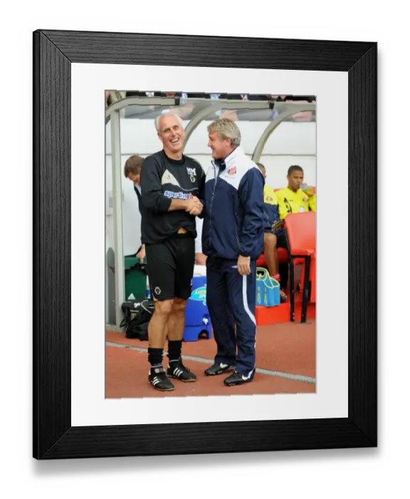 Framed Print : Mick McCarthy vs Steve Bruce: A Premier League Showdown - Sunderland vs Wolverhampton Wanderers Framed Print : Mick McCarthy vs Steve Bruce: A Premier League Showdown - Sunderland vs Wolverhampton Wanderers