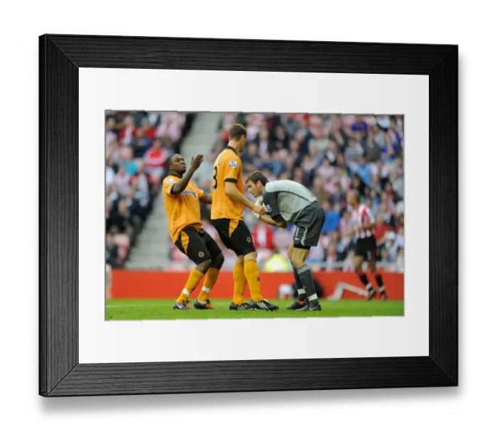 Framed Print : Dramatic Save by Craig Gordon: Denying Wolverhampton Wanderers Goal vs. Sunderland (Premier League)