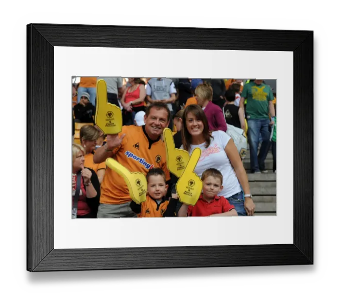 Framed Print : Family Football Night in the Barclays Premier League: Wolves vs Fulham - Wolves Win 4-0 Framed Print : Family Football Night in the Barclays Premier League: Wolves vs Fulham - Wolves Win 4-0