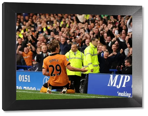 Wolverhampton Wanderers Take the Lead: Kevin Doyle Scores Against Everton in Barclays Premier League