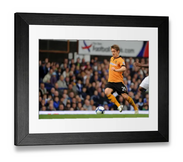 Framed Print : Kevin Doyle Scores the Opener: Wolverhampton Wanderers Take Early Lead Against Everton in Barclays Premier League Soccer Framed Print : Kevin Doyle Scores the Opener: Wolverhampton Wanderers Take Early Lead Against Everton in Barclays Premier League Soccer
