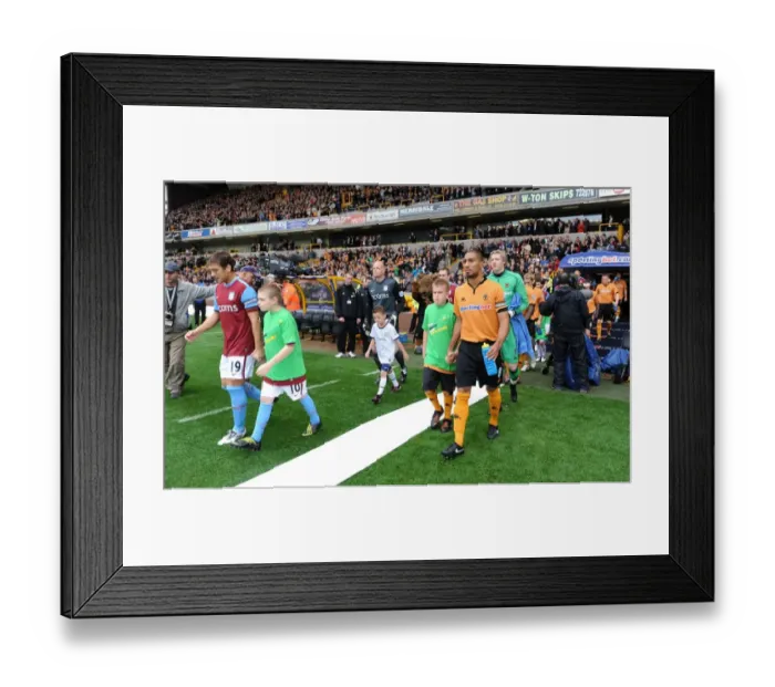 Framed Print : Exciting Mascot Showdown: Wolverhampton Wanderers vs. Aston Villa - Barclays Premier League Framed Print : Exciting Mascot Showdown: Wolverhampton Wanderers vs. Aston Villa - Barclays Premier League