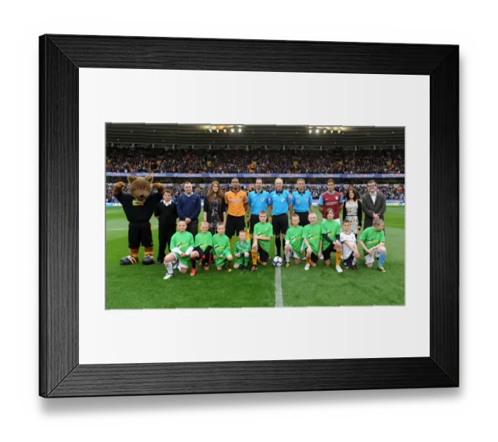 Framed Print : Thrilling Mascot Showdown: Wolverhampton Wanderers vs. Aston Villa - Barclays Premier League Framed Print : Thrilling Mascot Showdown: Wolverhampton Wanderers vs. Aston Villa - Barclays Premier League