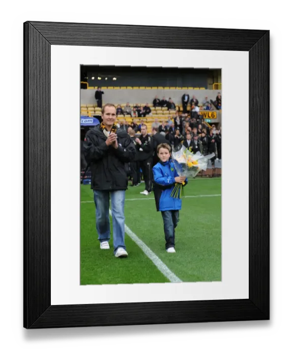 Framed Print : A Nostalgic Encounter: Young Wolves Fan Pays Tribute to Paul Birch at Wolves vs. Aston Villa Framed Print : A Nostalgic Encounter: Young Wolves Fan Pays Tribute to Paul Birch at Wolves vs. Aston Villa