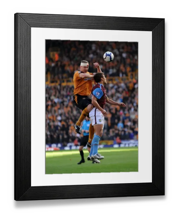 Framed Print : Clash of Titans: Jody Craddock vs Stiliyan Petrov - Wolves vs Aston Villa, Premier League Framed Print : Clash of Titans: Jody Craddock vs Stiliyan Petrov - Wolves vs Aston Villa, Premier League