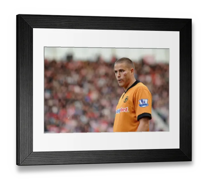 Framed Print : Michael Kightly in Action: Stoke City vs. Wolverhampton Wanderers - Premier League Soccer Framed Print : Michael Kightly in Action: Stoke City vs. Wolverhampton Wanderers - Premier League Soccer