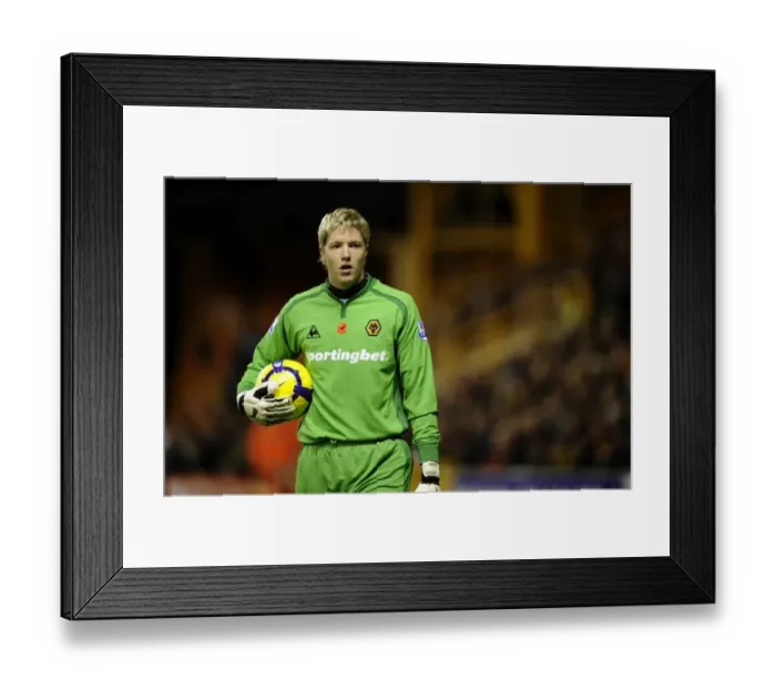 Framed Print : Wolverhampton Wanderers Wayne Hennessey Pays Tribute with Poppy in Premier League Match Against Arsenal Framed Print : Wolverhampton Wanderers Wayne Hennessey Pays Tribute with Poppy in Premier League Match Against Arsenal