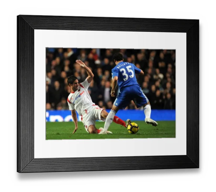 Framed Print : Clash of Titans: Premier League Showdown - Andrew Surman vs. Juliano Belletti: A Battle of Midfield Masters (Chelsea vs. Wolverhampton Wanderers)
