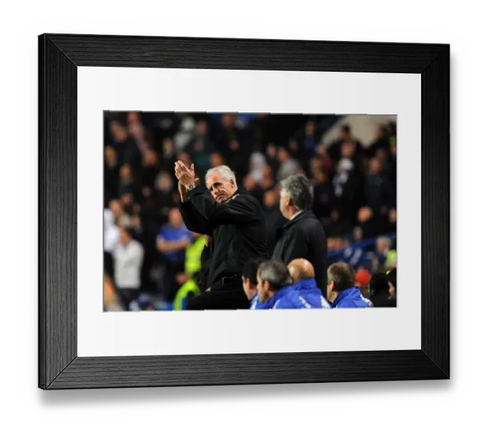 Framed Print : Mick McCarthy's Heartfelt Appreciation: Wolves Manager Basks in Adoration of Fans at Stamford Bridge Framed Print : Mick McCarthy's Heartfelt Appreciation: Wolves Manager Basks in Adoration of Fans at Stamford Bridge