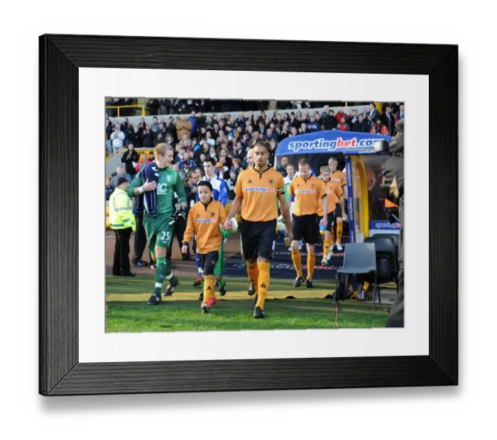 Framed Print : Mascot Showdown: Wolverhampton Wanderers vs Birmingham City - Barclays Premier League
