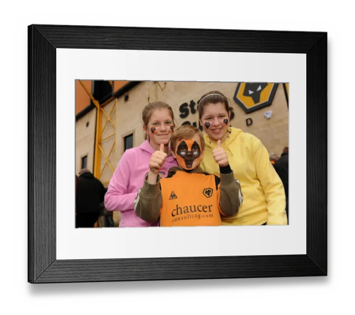 Framed Print : Wolves vs. Bolton Wanderers: A Premier League Mascot Showdown