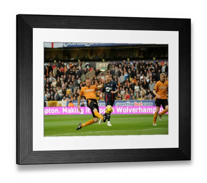Framed Print : Jody Craddock Scores the Opener: Wolves Lead 1-0 vs. Bolton Wanderers (Premier League Soccer) Framed Print : Jody Craddock Scores the Opener: Wolves Lead 1-0 vs. Bolton Wanderers (Premier League Soccer)