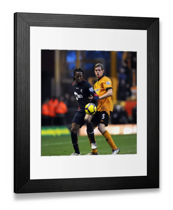 Framed Print : Clash of the Titans: Gardner vs Stearman in Wolverhampton Wanderers vs Bolton Wanderers, Barclays Premier League Framed Print : Clash of the Titans: Gardner vs Stearman in Wolverhampton Wanderers vs Bolton Wanderers, Barclays Premier League