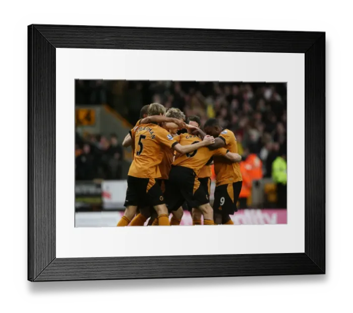 Framed Print : Jody Craddock's Stunner: Wolverhampton Wanderers Take the Lead Against Bolton Wanderers in the Premier League Framed Print : Jody Craddock's Stunner: Wolverhampton Wanderers Take the Lead Against Bolton Wanderers in the Premier League