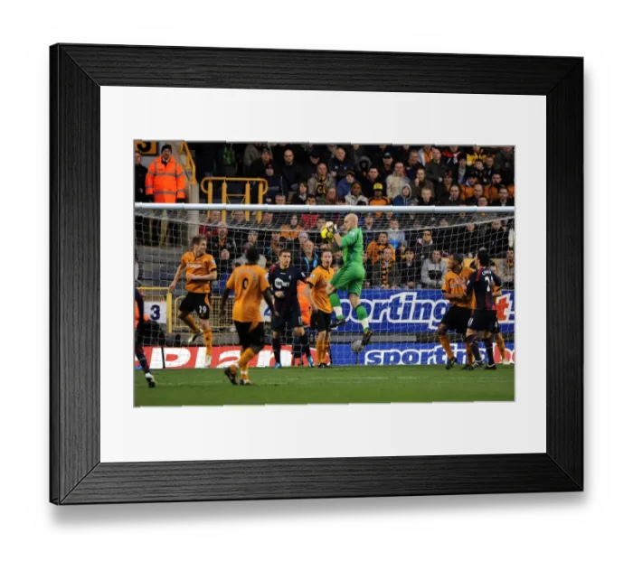 Framed Print : Marcus Hahnemann's Game-Saving Block: Wolverhampton Wanderers vs. Bolton Wanderers, Barclays Premier League Framed Print : Marcus Hahnemann's Game-Saving Block: Wolverhampton Wanderers vs. Bolton Wanderers, Barclays Premier League