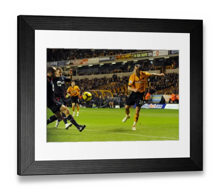 Framed Print : Nenad Milijas Dramatic Cross: A Potential Goal in Wolverhampton Wanderers vs Bolton Wanderers (Barclays Premier League Soccer) Framed Print : Nenad Milijas Dramatic Cross: A Potential Goal in Wolverhampton Wanderers vs Bolton Wanderers (Barclays Premier League Soccer)
