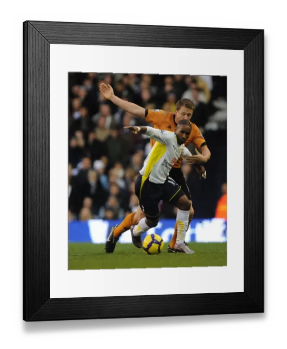Framed Print : Defoe vs. Berra: A Premier League Showdown - Tottenham vs. Wolverhampton Wanderers