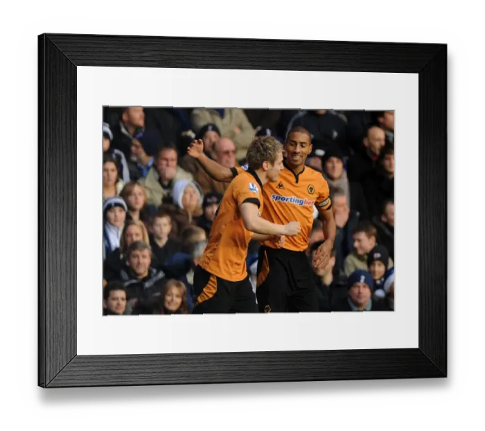 Framed Print : Wolverhampton Wanderers Kevin Doyle Scores Stunning Goal to Put Wolves Ahead of Tottenham in Premier League Framed Print : Wolverhampton Wanderers Kevin Doyle Scores Stunning Goal to Put Wolves Ahead of Tottenham in Premier League