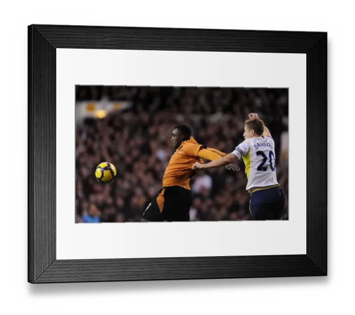 Framed Print : Battle of the Strikers: Ebanks-Blake vs Dawson - Tottenham Hotspur vs Wolverhampton Wanderers, Barclays Premier League Framed Print : Battle of the Strikers: Ebanks-Blake vs Dawson - Tottenham Hotspur vs Wolverhampton Wanderers, Barclays Premier League