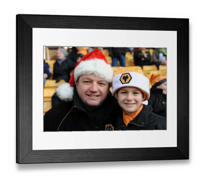 Framed Print : Wolverhampton Wanderers vs Burnley: Barclays Premier League Mascots Showdown