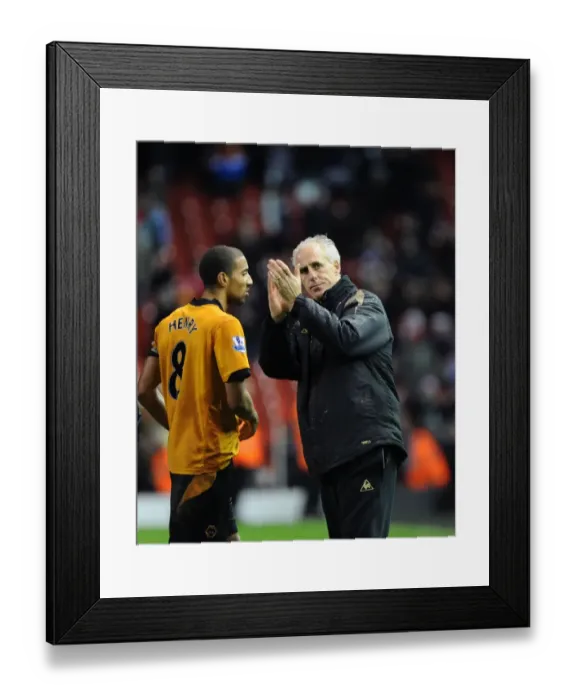 Framed Print : Mick McCarthy Applauding Wolves Fans: Liverpool vs. Wolverhampton Wanderers, Premier League Framed Print : Mick McCarthy Applauding Wolves Fans: Liverpool vs. Wolverhampton Wanderers, Premier League