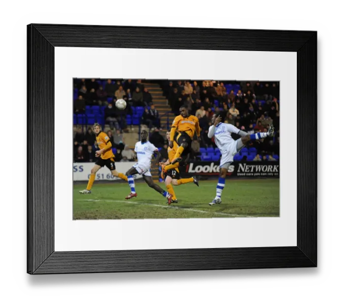 Framed Print : Charging Forward: Sylvan Ebanks-Blake's Determined Advance Towards the Goal in FA Cup Round Three (Tranmere Rovers vs. Wolverhampton Wanderers) Framed Print : Charging Forward: Sylvan Ebanks-Blake's Determined Advance Towards the Goal in FA Cup Round Three (Tranmere Rovers vs. Wolverhampton Wanderers)