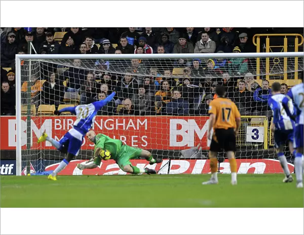 Marcus Hahnemann Saves Penalty from Hugo Rodallega: Dramatic Moment in Wolves vs. Wigan Athletic, Premier League