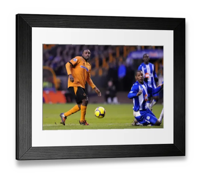 Framed Print : A Clash of Titans: Ebanks-Blake vs Bramble - Wolves vs Wigan Football Rivalry Framed Print : A Clash of Titans: Ebanks-Blake vs Bramble - Wolves vs Wigan Football Rivalry