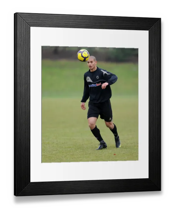Framed Print : Wolverhampton Wanderers: New Arrival Adlene Guedioura Joins Premier League Training