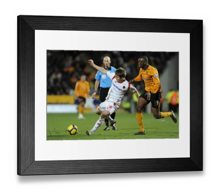 Framed Print : Battle of the Strikers: Kevin Doyle vs. Steven Mouyokolo - Hull City vs. Wolverhampton Wanderers, Barclays Premier League Framed Print : Battle of the Strikers: Kevin Doyle vs. Steven Mouyokolo - Hull City vs. Wolverhampton Wanderers, Barclays Premier League
