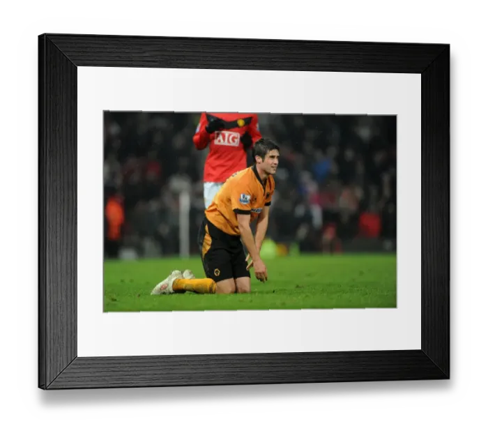 Framed Print : Andrew Surman in Action: Manchester United vs. Wolverhampton Wanderers - Barclays Premier League Soccer