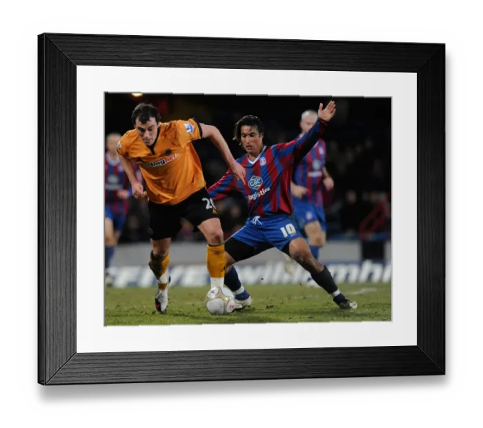 Framed Print : Milijas vs Carle: A FA Cup Fourth Round Replay Battle between Crystal Palace and Wolverhampton Wanderers Framed Print : Milijas vs Carle: A FA Cup Fourth Round Replay Battle between Crystal Palace and Wolverhampton Wanderers