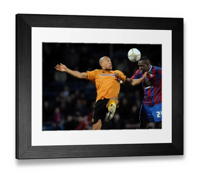 Framed Print : Showdown at the FA Cup: Chris Iwelumo vs Claude Davis, Crystal Palace vs Wolverhampton Wanderers Framed Print : Showdown at the FA Cup: Chris Iwelumo vs Claude Davis, Crystal Palace vs Wolverhampton Wanderers
