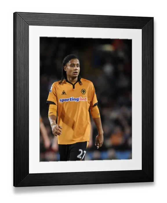 Framed Print : Intense Face-off: Michael Mancienne vs. Crystal Palace in FA Cup Fourth Round Replay - Wolverhampton Wanderers vs. Crystal Palace (Soccer) Framed Print : Intense Face-off: Michael Mancienne vs. Crystal Palace in FA Cup Fourth Round Replay - Wolverhampton Wanderers vs. Crystal Palace (Soccer)