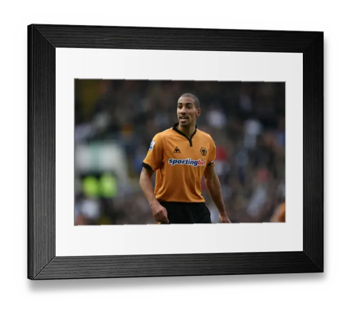 Framed Print : Wolverhampton Wanderers vs. Birmingham City: Karl Henry in Action - Premier League Rivalry