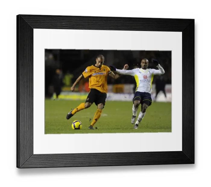 Framed Print : Clash of Titans: Karl Henry vs. Jermain Defoe - Wolverhampton Wanderers vs. Tottenham Hotspur, Barclays Premier League Framed Print : Clash of Titans: Karl Henry vs. Jermain Defoe - Wolverhampton Wanderers vs. Tottenham Hotspur, Barclays Premier League