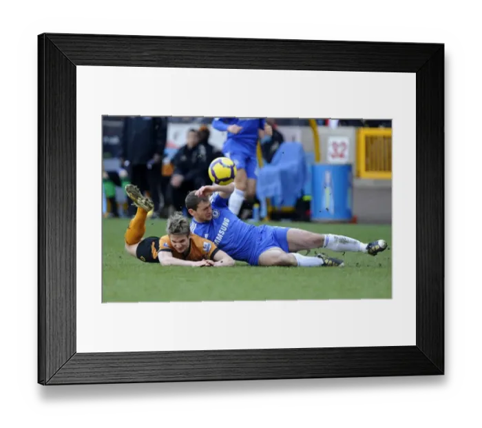 Framed Print : A Clash of Titans: Kevin Doyle vs Branislav Ivanovic - Wolverhampton Wanderers vs Chelsea Framed Print : A Clash of Titans: Kevin Doyle vs Branislav Ivanovic - Wolverhampton Wanderers vs Chelsea
