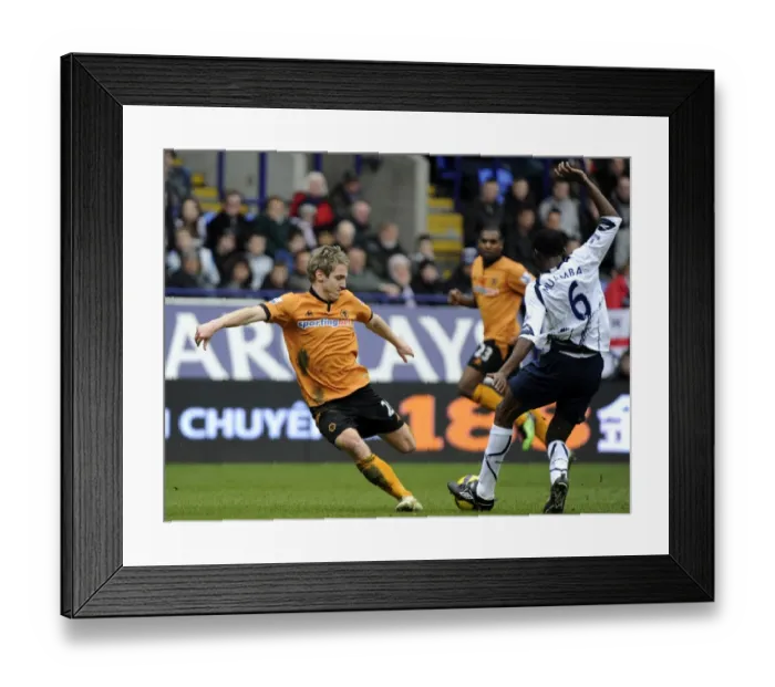 Framed Print : Determined Kevin Doyle: Wolverhampton Wanderers vs. Bolton Wanderers in Barclays Premier League Soccer Framed Print : Determined Kevin Doyle: Wolverhampton Wanderers vs. Bolton Wanderers in Barclays Premier League Soccer