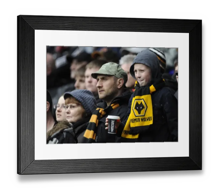 Framed Print : Passionate Wolverhampton Wanderers FC Fans in Action: Bolton Wanderers vs. Wolverhampton Wanderers, Barclays Premier League Framed Print : Passionate Wolverhampton Wanderers FC Fans in Action: Bolton Wanderers vs. Wolverhampton Wanderers, Barclays Premier League