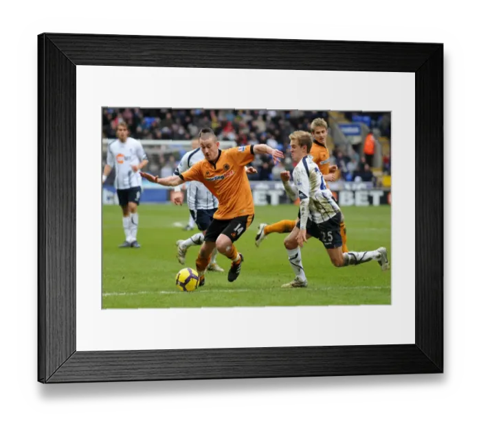 Framed Print : Clash of Titans: David Jones vs. Stuart Holden - Premier League Showdown
