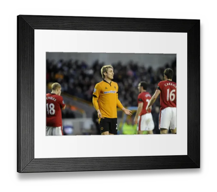 Framed Print : A Clash of Titans: Wolverhampton Wanderers vs Manchester United - Kevin Doyle's Epic Performance (2010) Framed Print : A Clash of Titans: Wolverhampton Wanderers vs Manchester United - Kevin Doyle's Epic Performance (2010)