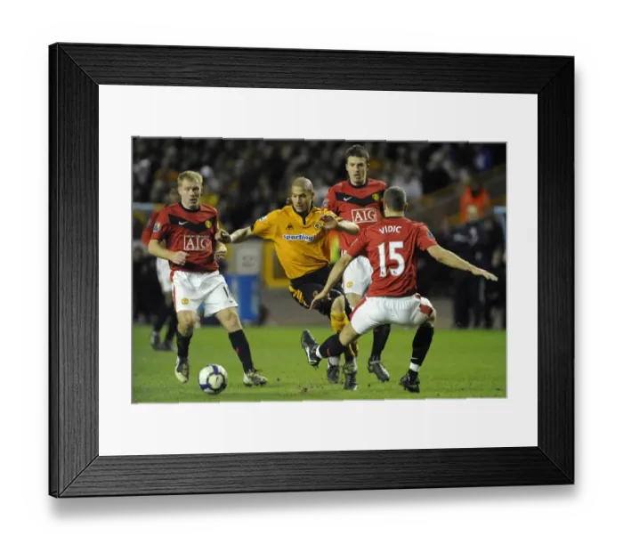 Framed Print : Guedioura Fouled by Vidic: Wolverhampton Wanderers vs Manchester United, Barclays Premier League Framed Print : Guedioura Fouled by Vidic: Wolverhampton Wanderers vs Manchester United, Barclays Premier League