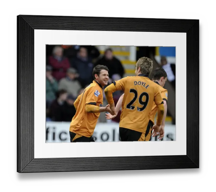 Framed Print : Matt Jarvis Scores the Opener: Wolverhampton Wanderers Ahead in Barclays Premier League Clash against Burnley Framed Print : Matt Jarvis Scores the Opener: Wolverhampton Wanderers Ahead in Barclays Premier League Clash against Burnley