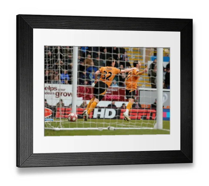 Framed Print : Matt Jarvis Strikes First: Wolves Ahead Against Burnley Framed Print : Matt Jarvis Strikes First: Wolves Ahead Against Burnley