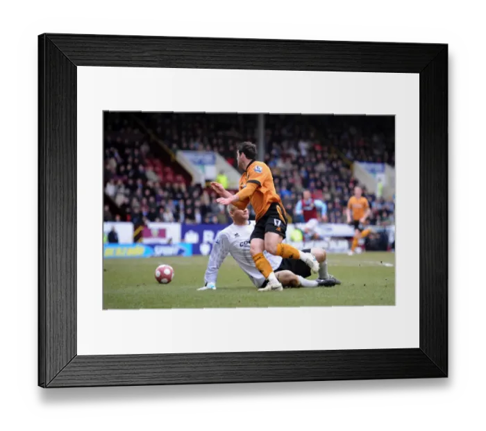 Framed Print : Matt Jarvis Scores the Opener: Wolves Take Early Lead Against Burnley