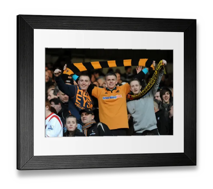 Framed Print : Wolverhampton Wanderers: Euphoric Fans Celebrate Victory Over Burnley (BPL) Framed Print : Wolverhampton Wanderers: Euphoric Fans Celebrate Victory Over Burnley (BPL)