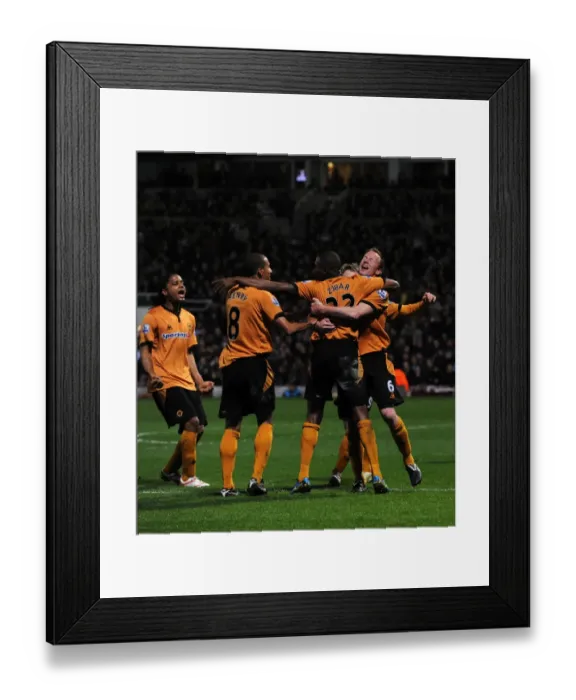 Framed Print : Ronald Zubar's Strike: Wolverhampton Wanderers Take 2-0 Lead Over West Ham United (Barclays Premier League)