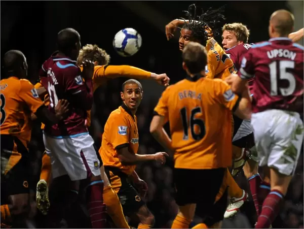 Mancienne Saves the Day: Wolves vs. West Ham United - Barclays Premier League Soccer Match - Ball Clear